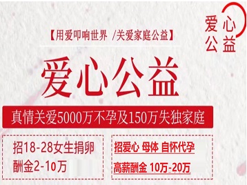 宾阳捐卵助孕生子 爱心志愿者招募